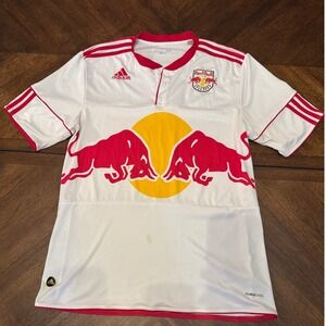 Adidas Red‎ Bull Salzburg Soccer 2010 Jersey Football Shirt ClimaCool White |W1